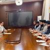 Afghanistan and Uzbekistan meeting picture